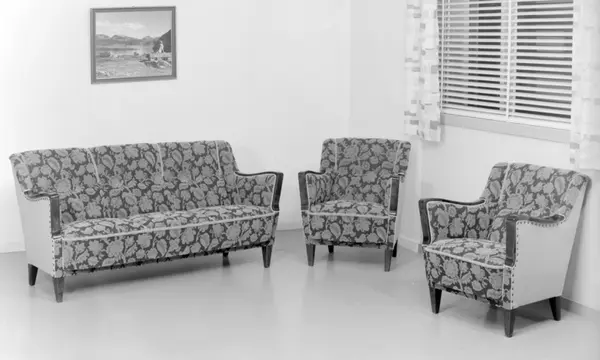 Salong. Sofa og lenestolar.