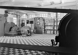 Interiør fra elektrisitetsrommet ved I. C. Piene & Søn i Buv