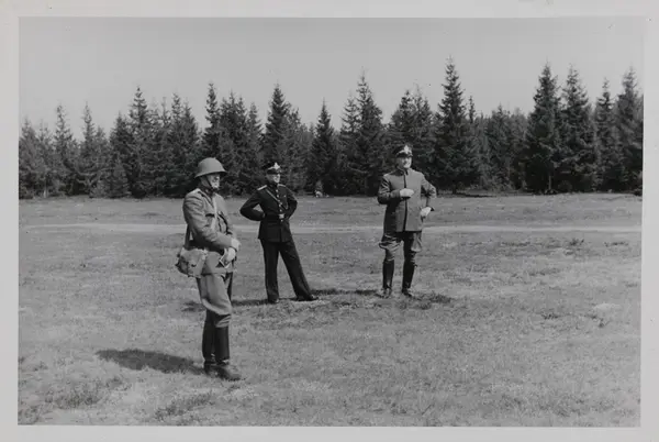 Fra øvelsen på Trandum i mai 1937