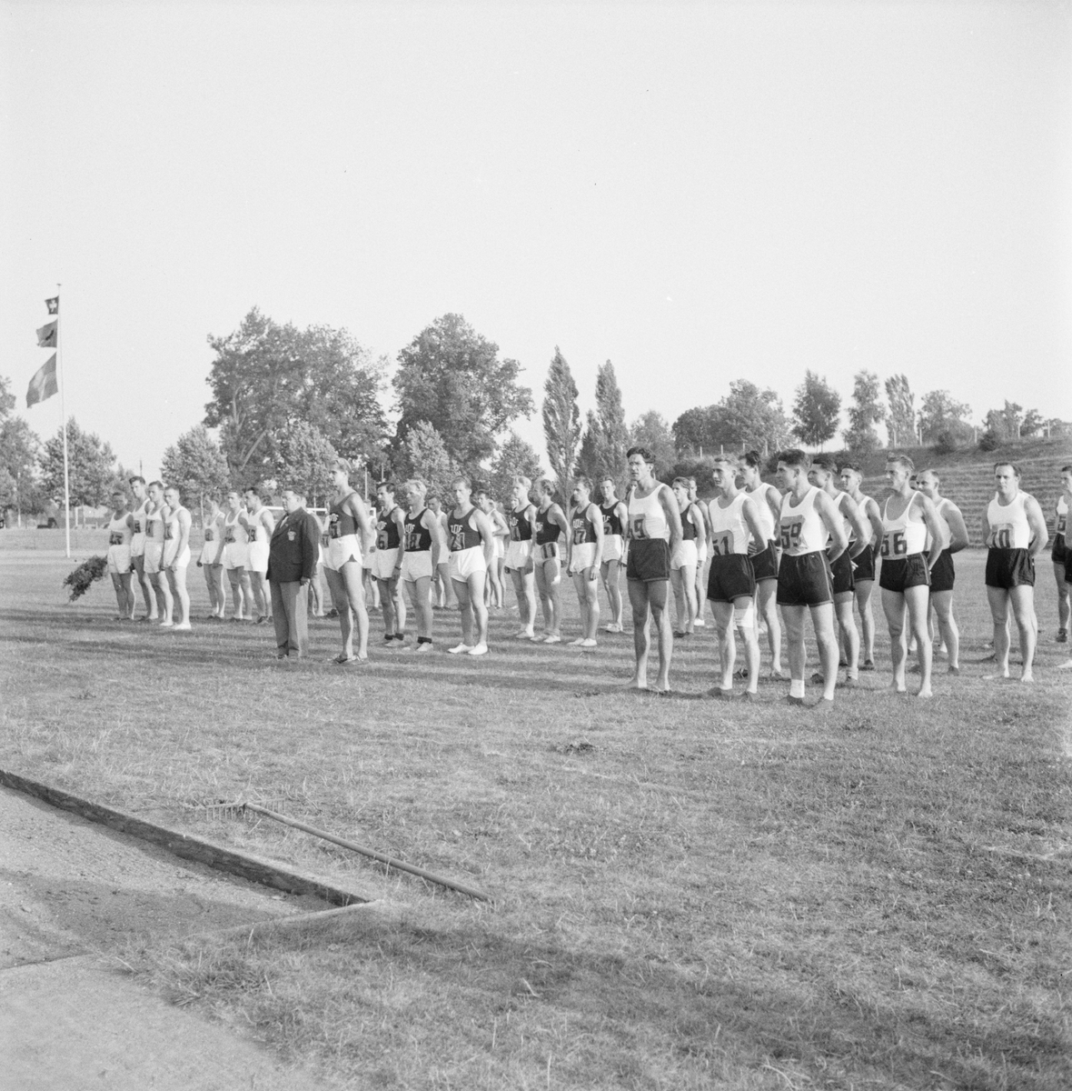 Åke Claessons resa, idrottsmän, Schweiz 1949
