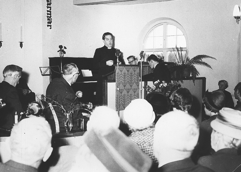 Gösta Nicklasson predikar
