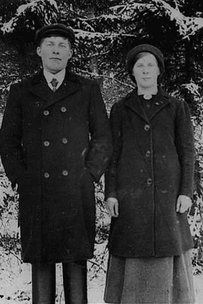Oskar Mattsson och Olga Björndalen (syskon). Olga bodde i Norge.