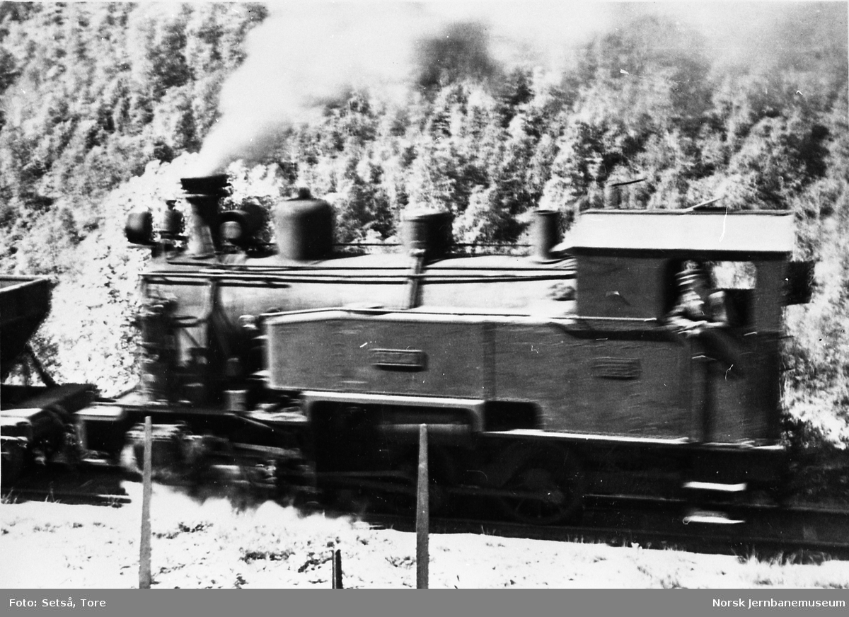 Damplokomotivet SAULO, trolig i Sjønstå grustak
