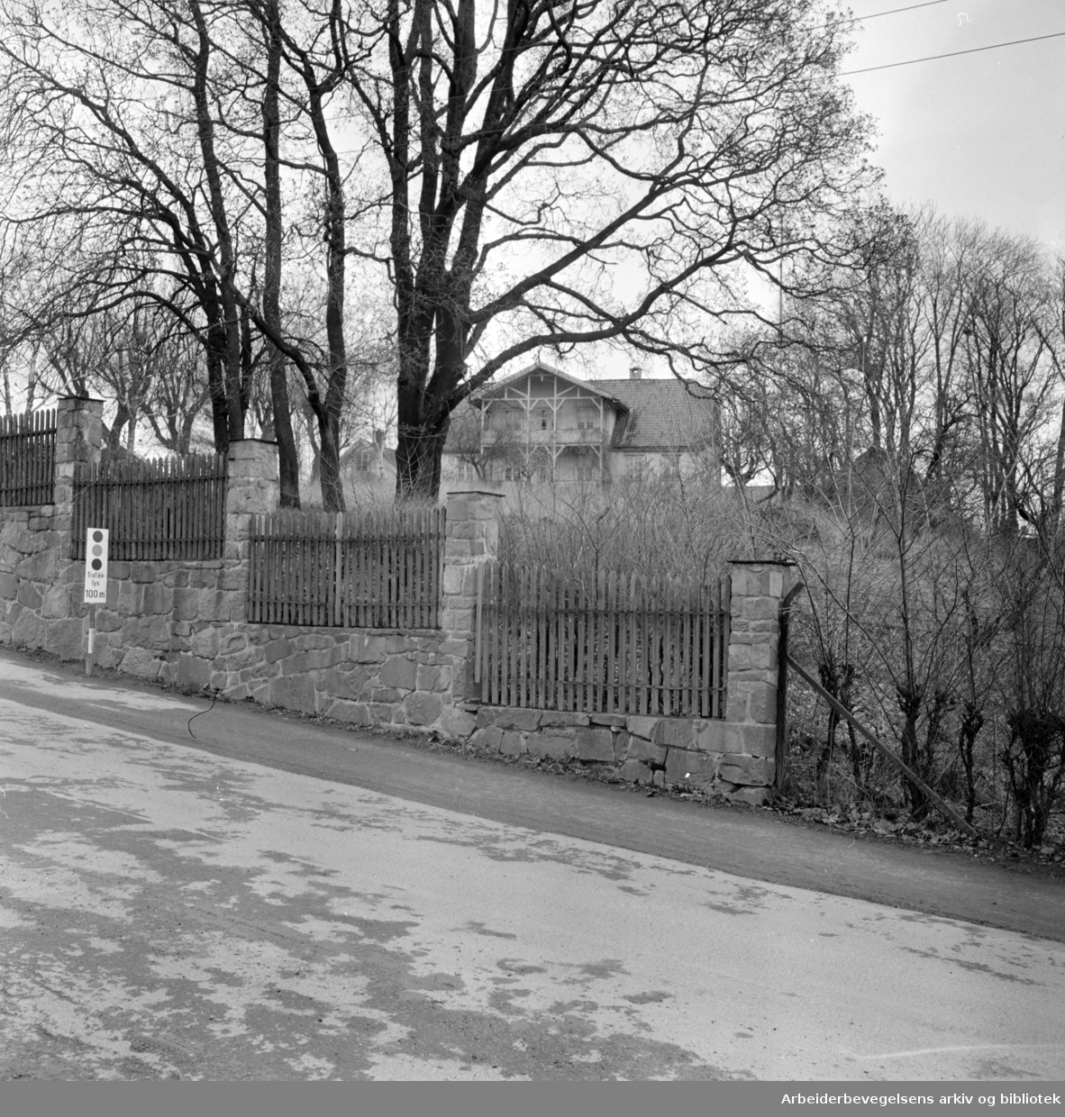 Øvre Blindern gård. April 1964
