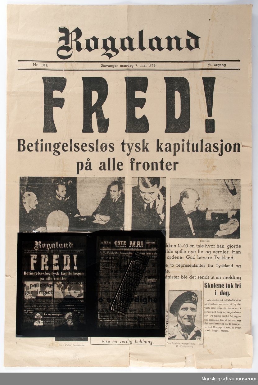 Rogaland: Mandag 7. mai 1945.