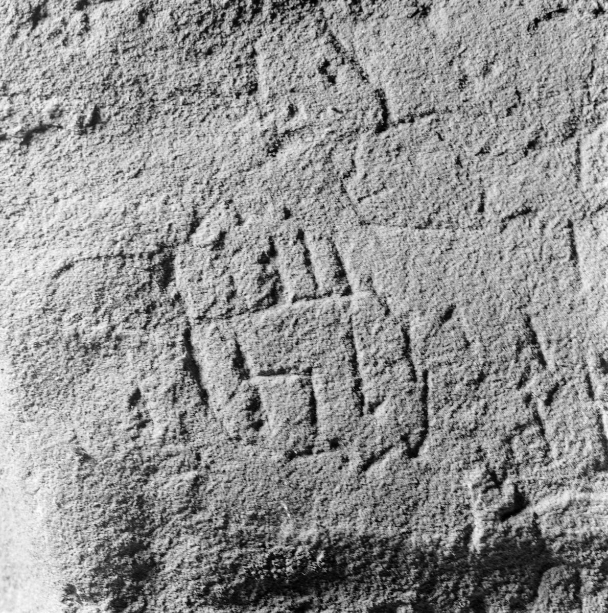 Runestein funnet på Myrmoen, oppbevares nå på Vefsn Museum.