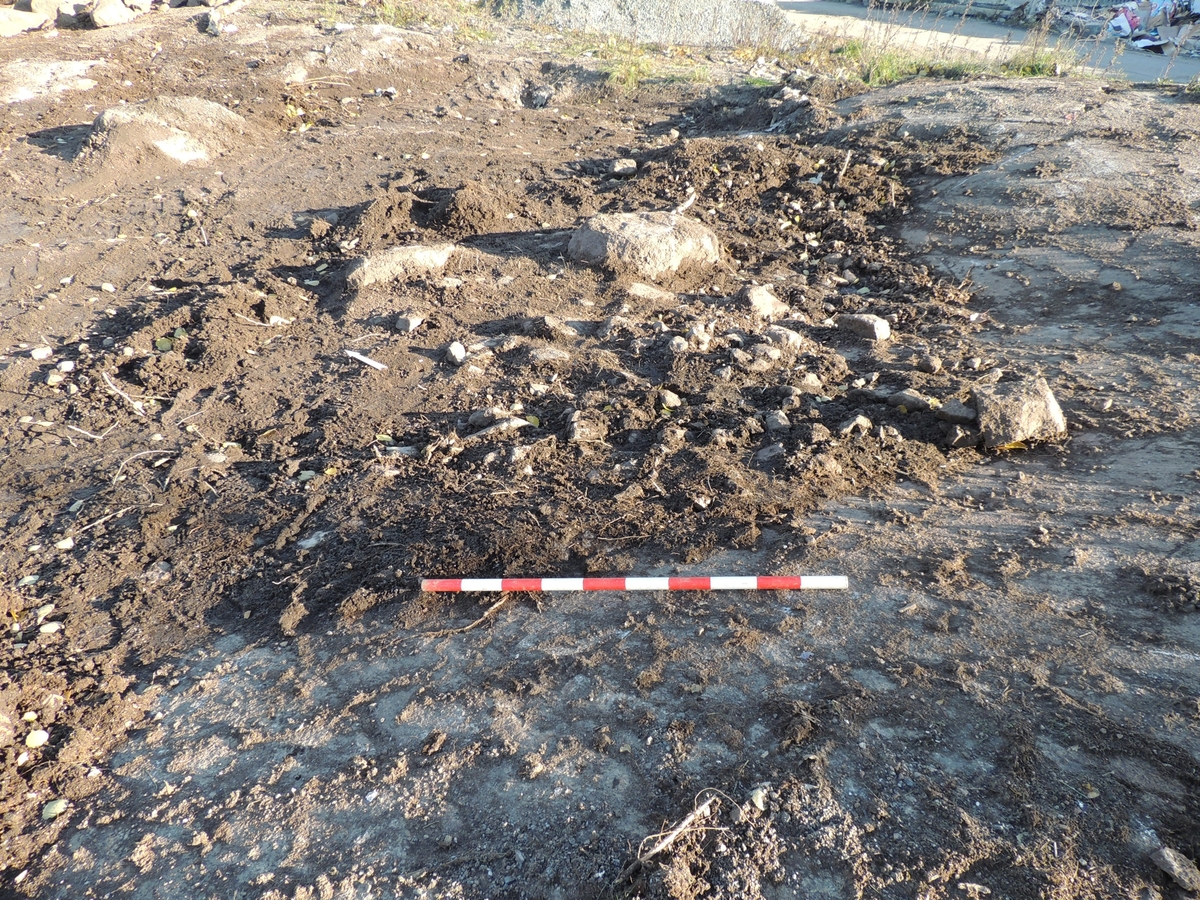 Arkeologisk undersökning, skärvstenförekomst, Läby 119, Kvarnbolund, Läby socken, Uppland 2017