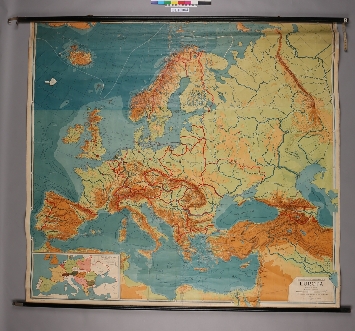  Kart over Europa.