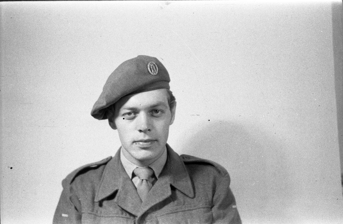 Portrett av uidentifisert soldat.
