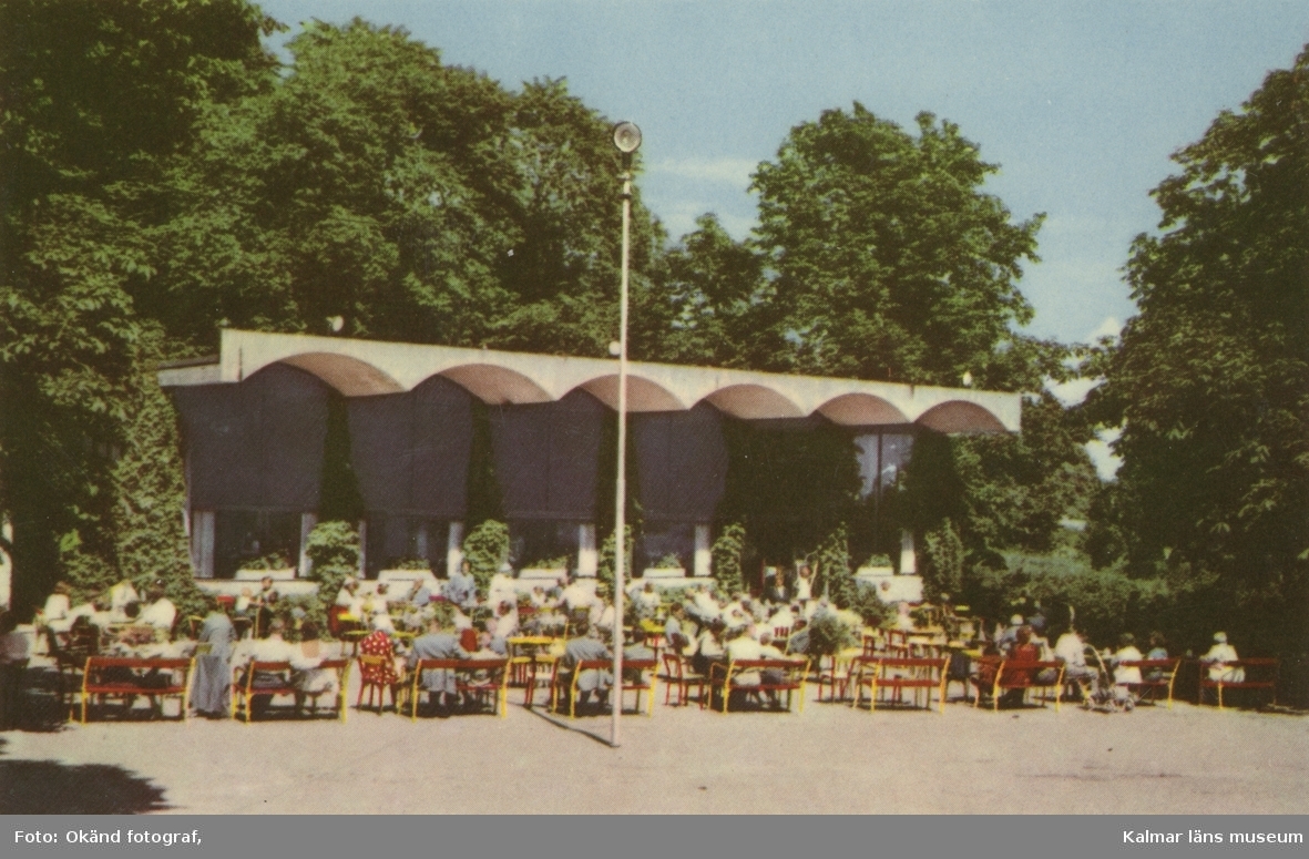 Restaurang Byttans uteservering.
Uteserveringen under 1950 eller 1960-tal. Här serverades i första hand kaffe med bröd.