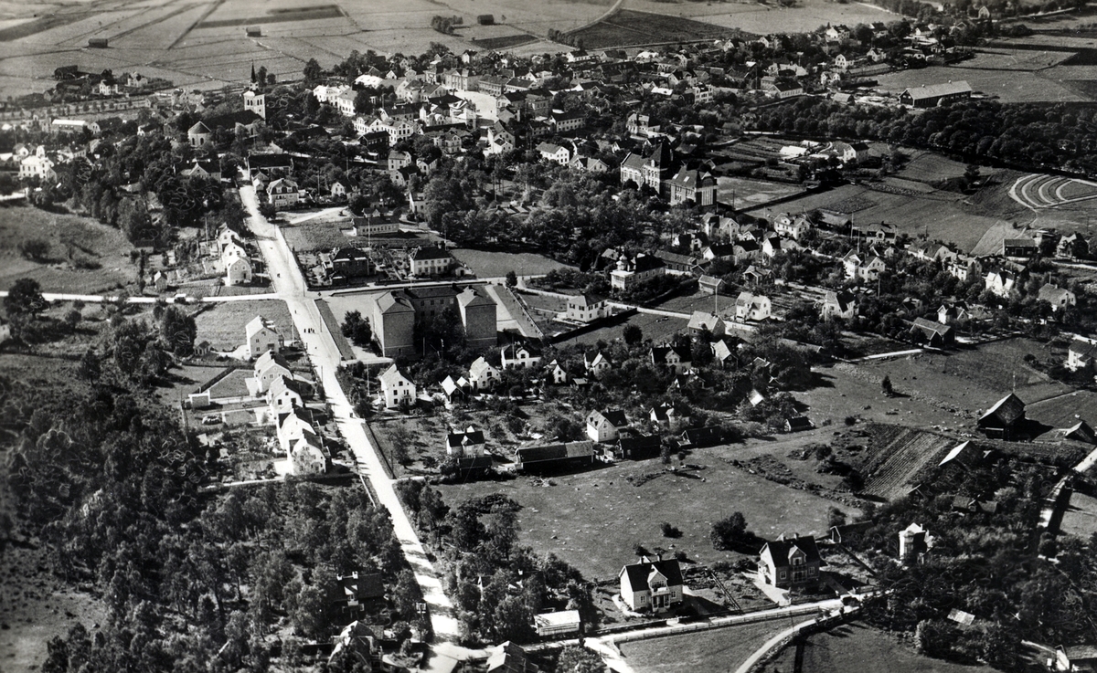 Flygfoto över Vimmerby.