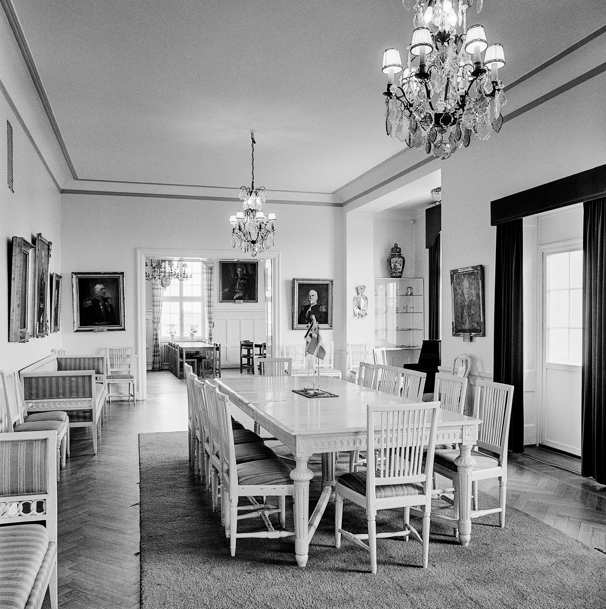 Stora matsalen 1987, ett rum där många glada, men formella fester hållits sen 1921.
