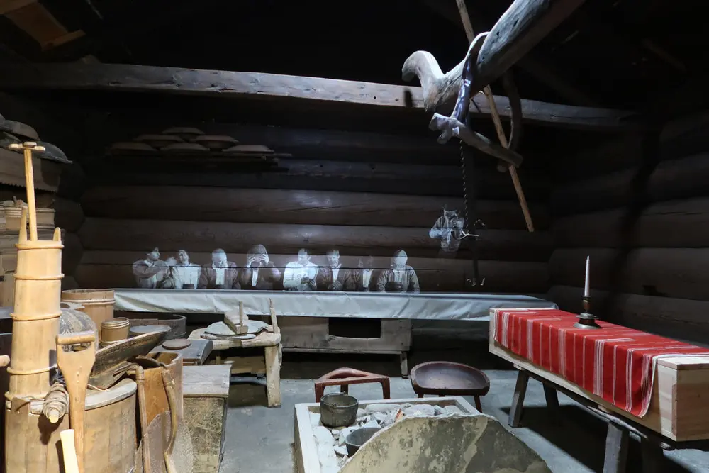 Stue fra Åmli i Setesdal, Norsk Folkemuseum. Foto: Astrid Santa, Norsk Folkemuseum.