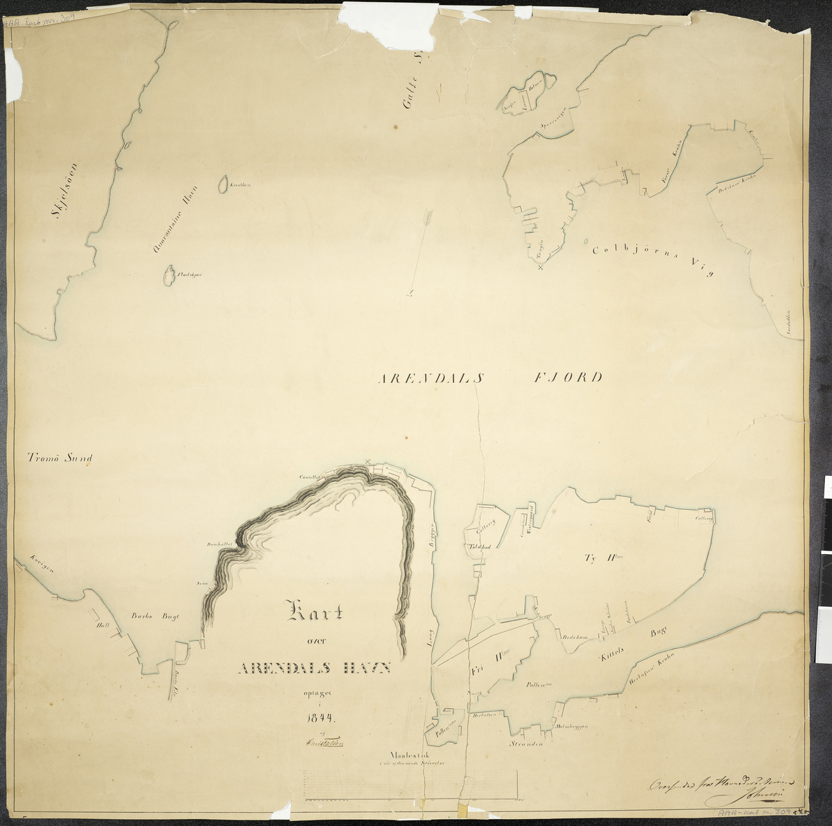 Kart over Arendals Havn