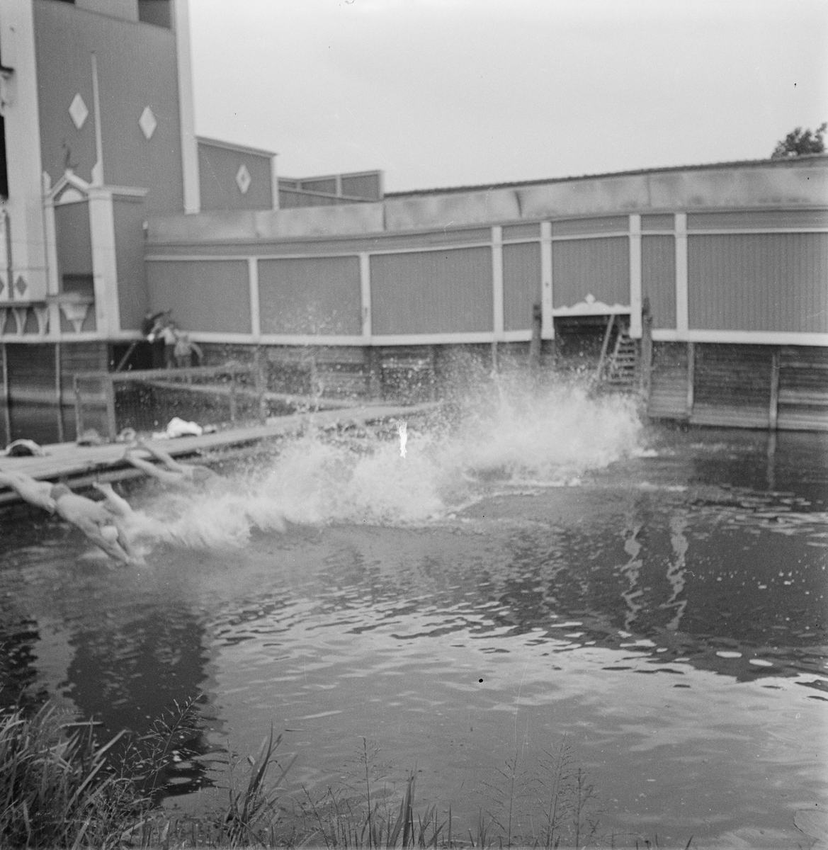 Fyrisbadet, Uppsala, juli 1947