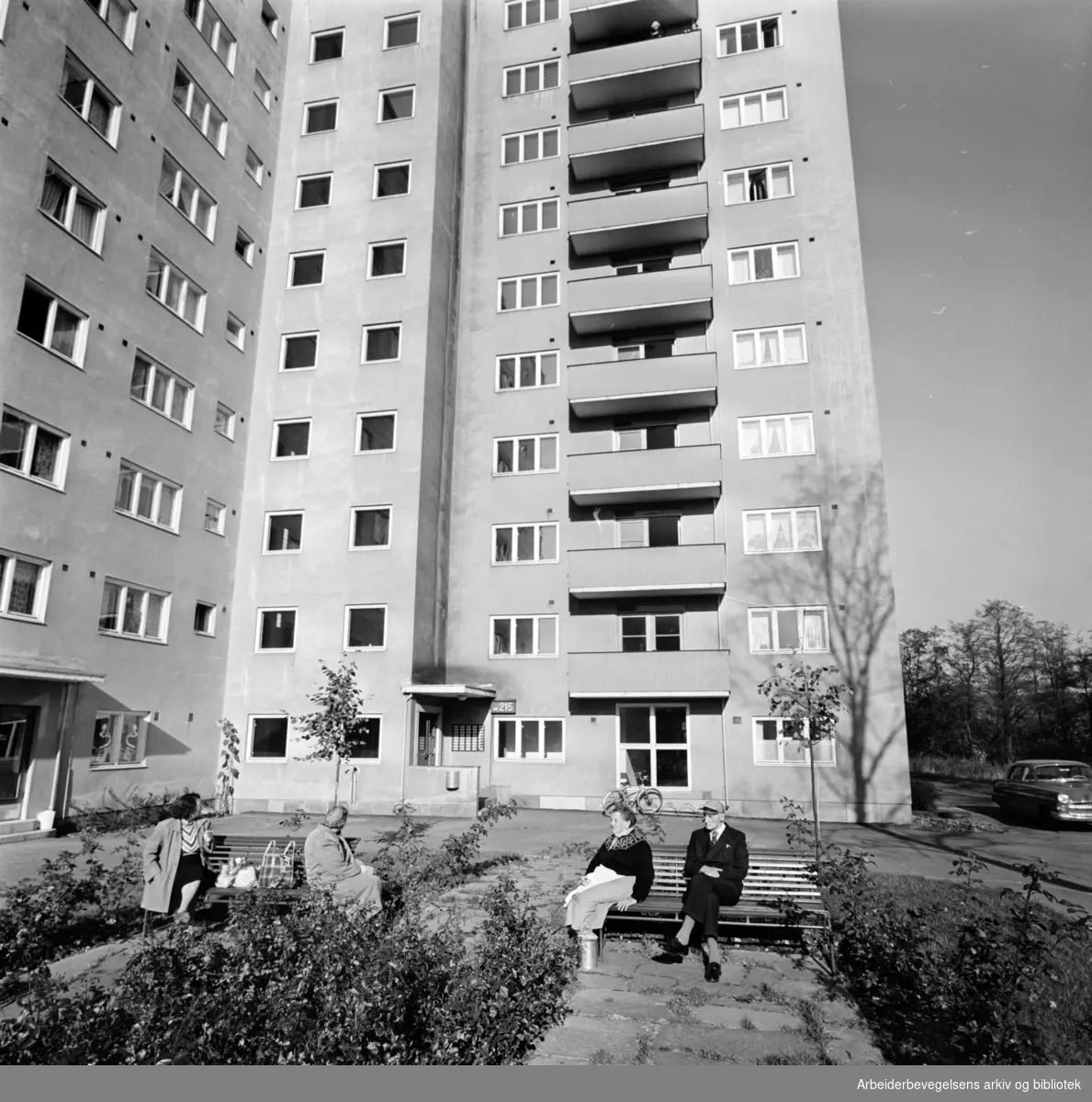 Maridalsveien: Trygdeheimen i Maridalsveien 215. Oktober 1961