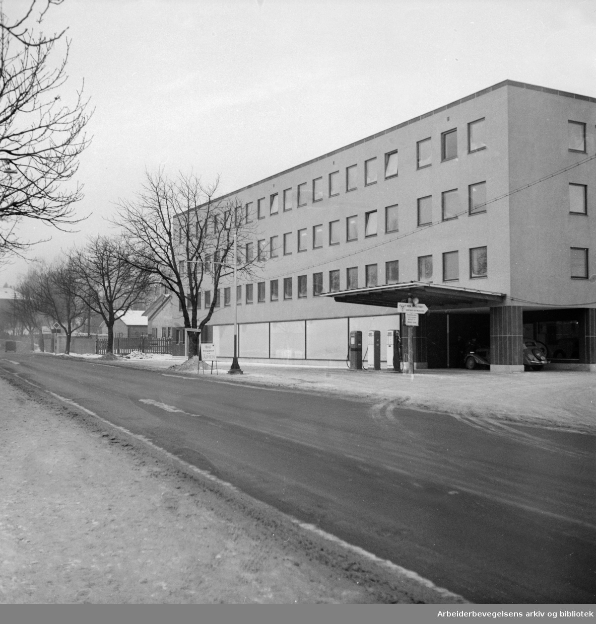 Drammensveien 159. Scania Vabis. Januar 1952