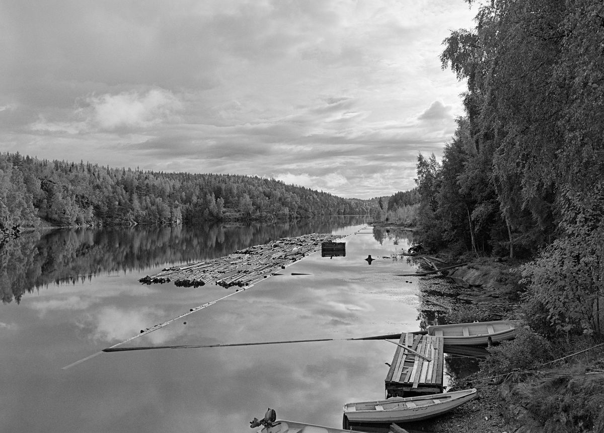 Fra Dammen Ved Brekke Kraftverk I Stenselva I Tidligere Berg Herred I Østfold Fotografiet Er 