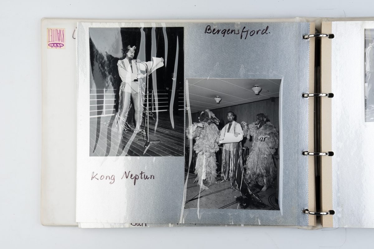 Album med fotografier fra cruise med M/S 'Bergensfjord' på 1960-tallet