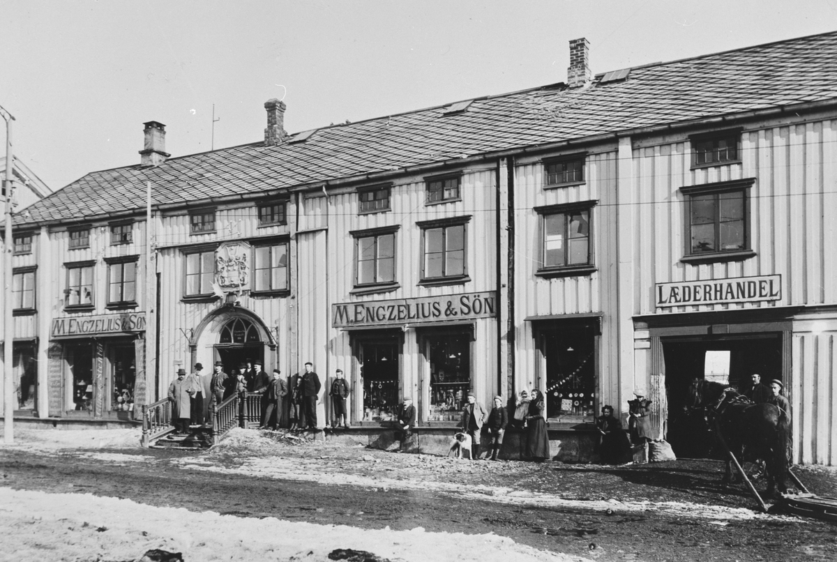 Leigh-gården i Bergmannsgata på Røros, ca. 1900