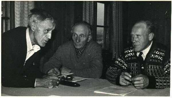 Ragnar Wigdal, Ingvar Hegge og Knut Lajord.
