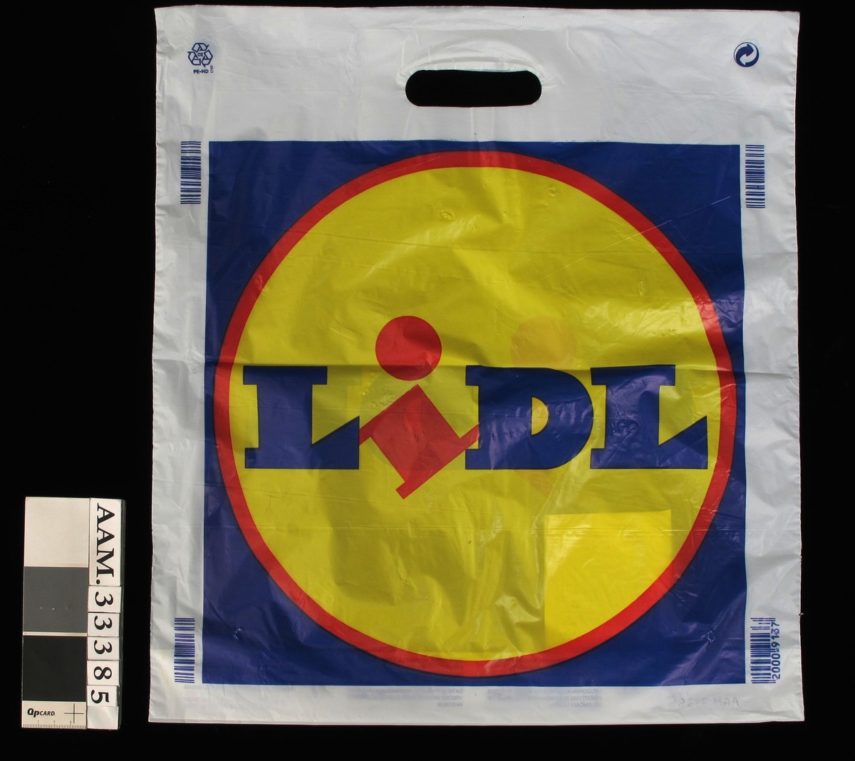 Lidl's logo i  gult, blått og rødt