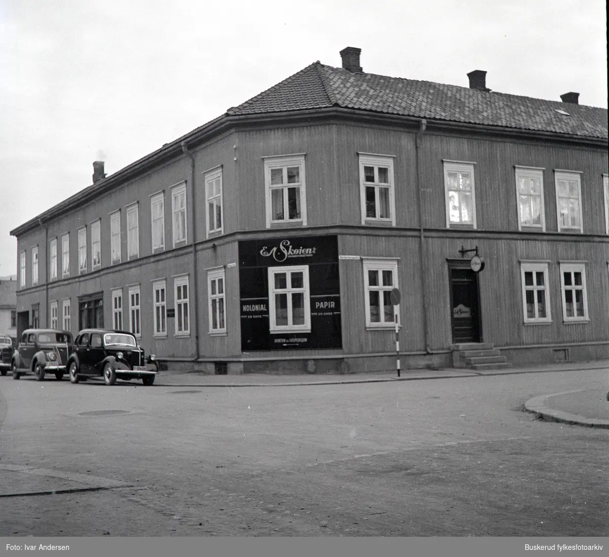 Skøien kolonial og Engros i Hønefoss. Etablert i Hønefoss i 1923