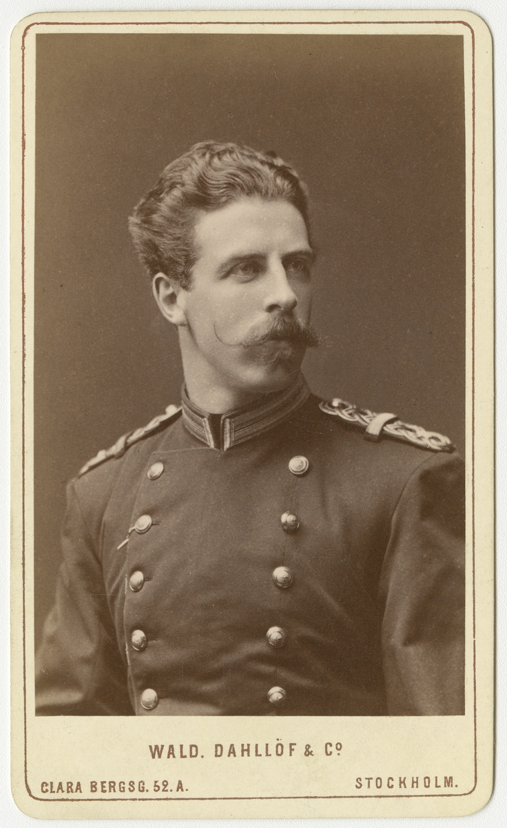 Porträtt av Gustaf Ludvig Kantzow, officer vid Södermanlands regemente I 10.