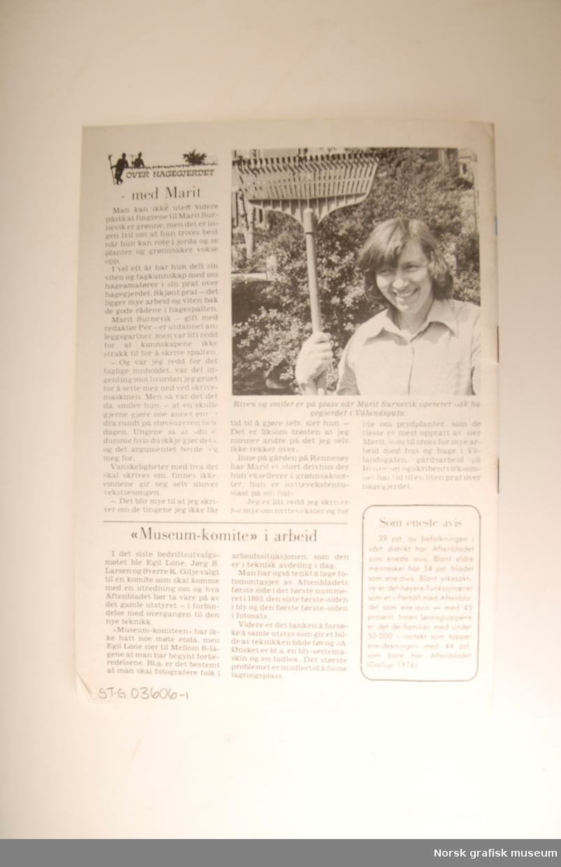 Aftenbladets inforavis. Nr. 2 - Juni 1976 - 14 årgang.