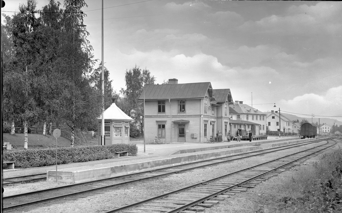 Järnvägsstationen i Bollstabruk.