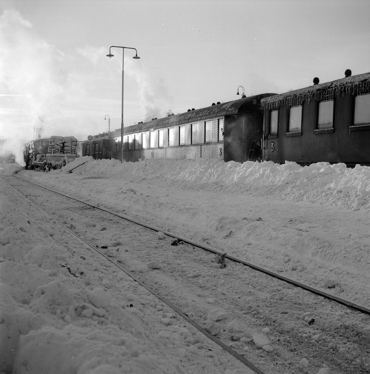 Snöförhållanden vid Härnösands station
