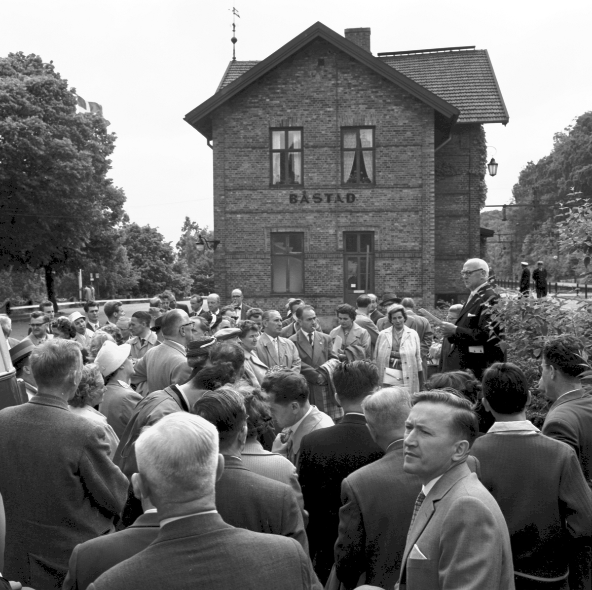 International Union of Railways (UIC) kongress - 1960 vid Båstad Södra station.