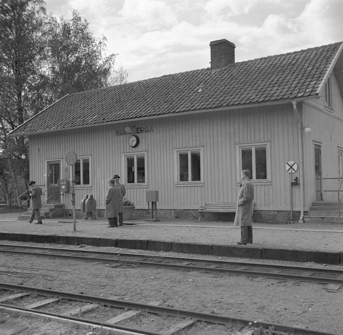 Korsberga järnvägsstation.