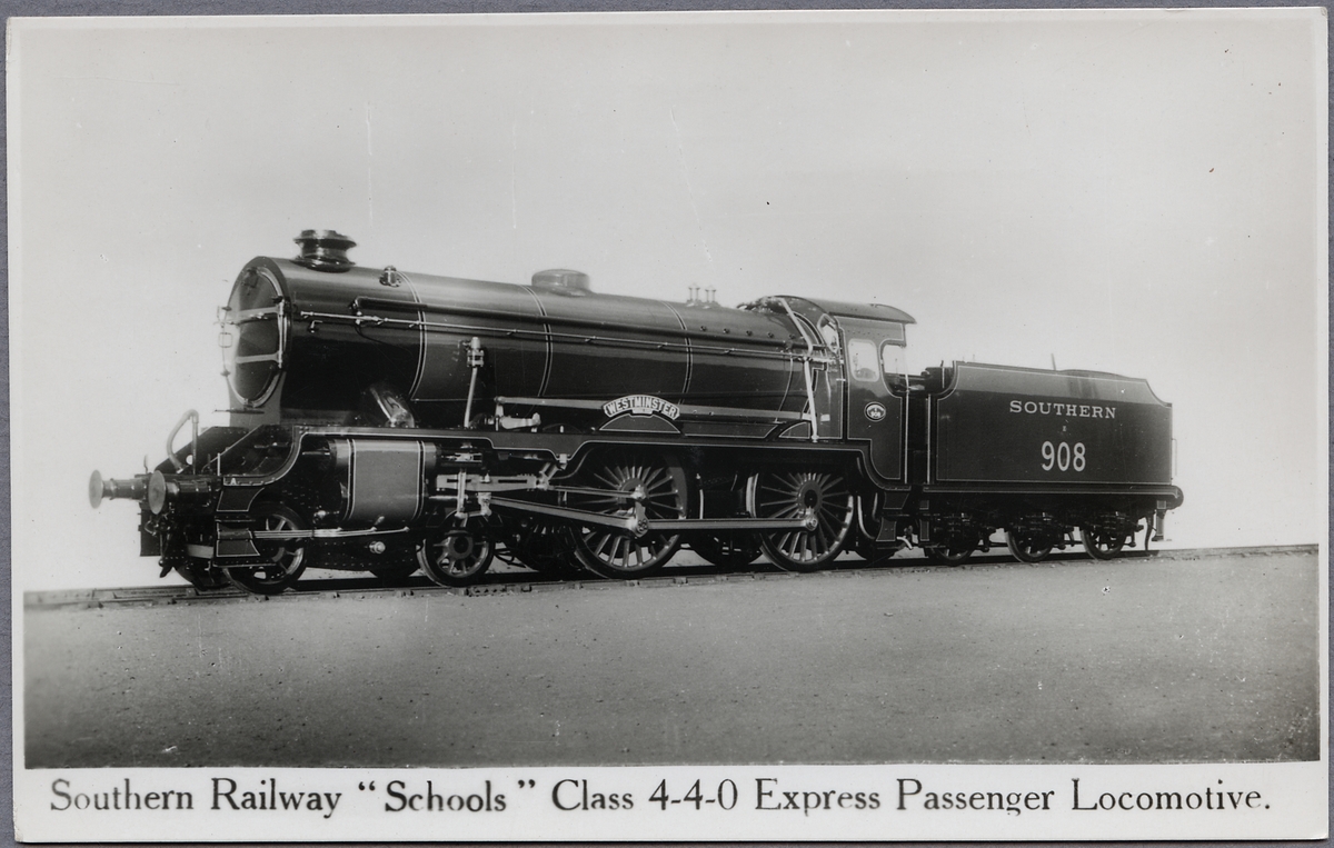Ånglok, Southern Railway, S.R. Schools 908 "Westminster".