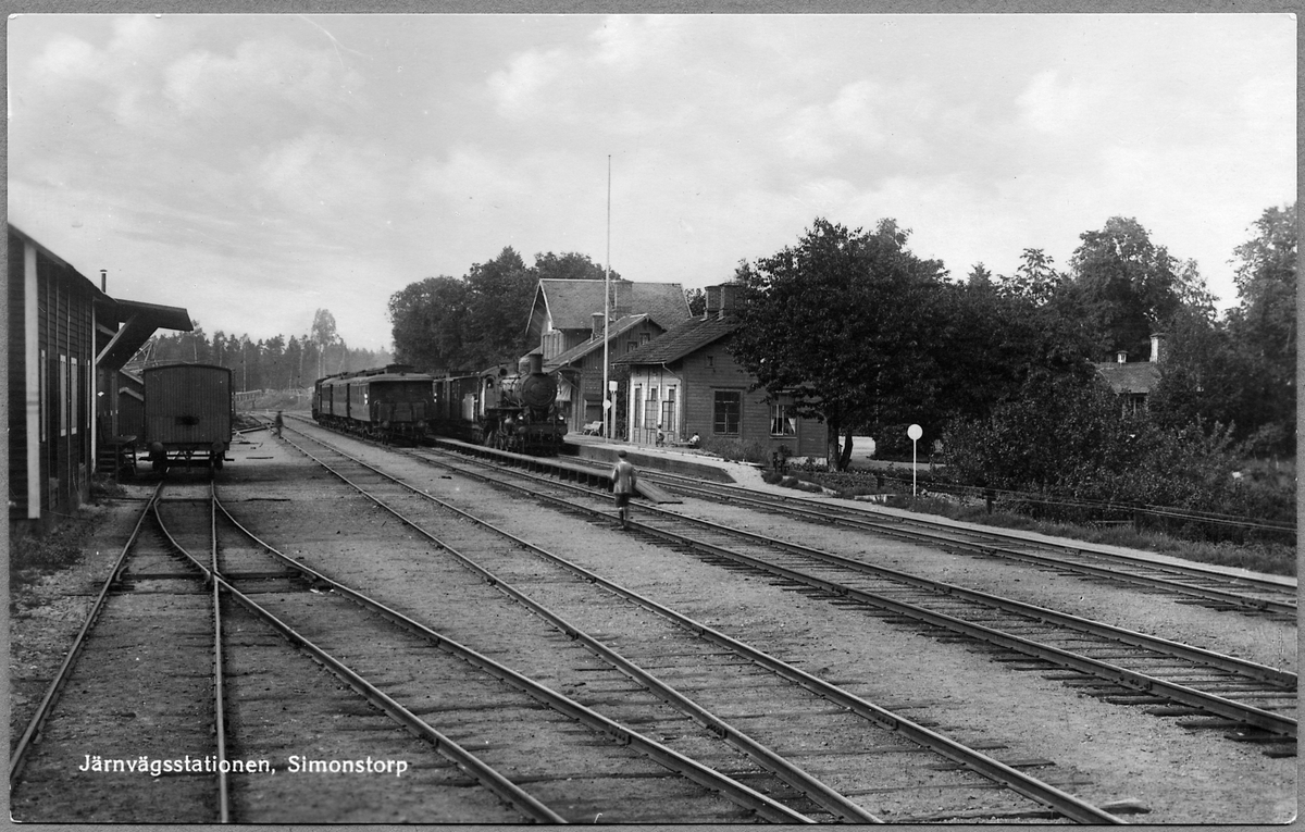 Simonstorp station. - Järnvägsmuseet / DigitaltMuseum