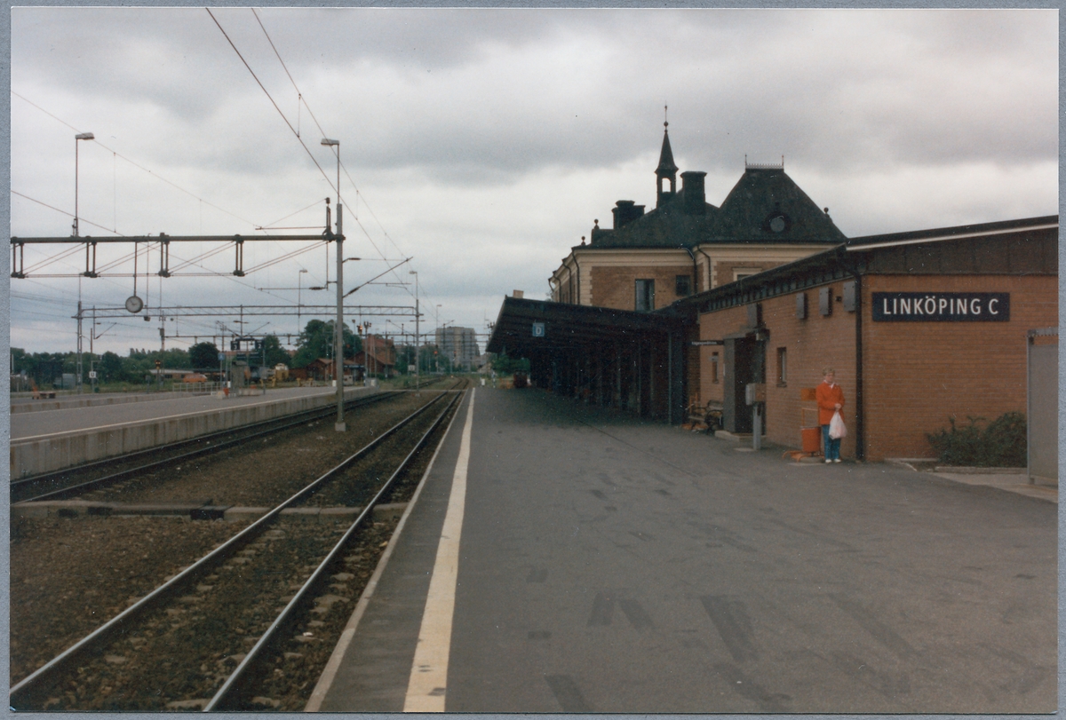 Linköping station. - Järnvägsmuseet / DigitaltMuseum