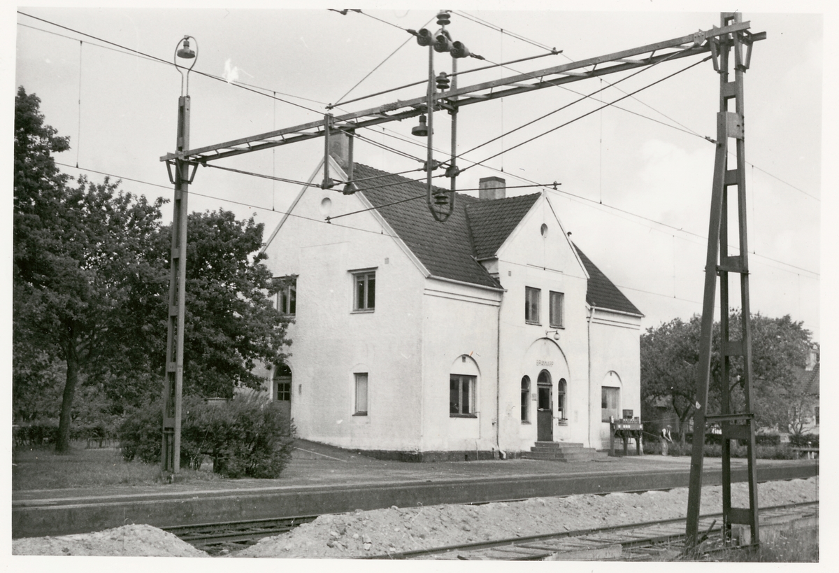 Brännarp stationshus 1960. Rivet sommaren 1961