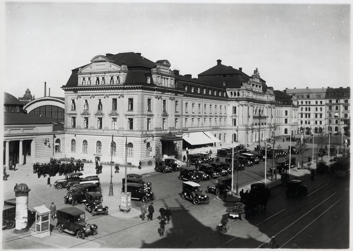 Stockholm Central omkring 1940 talet.