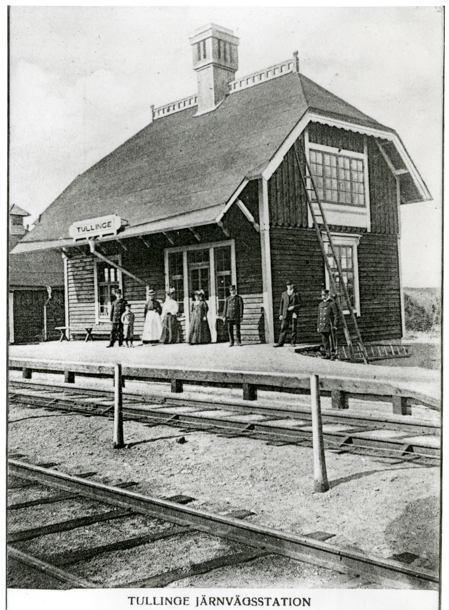 Tullinge järnvägsstation våren 1905.