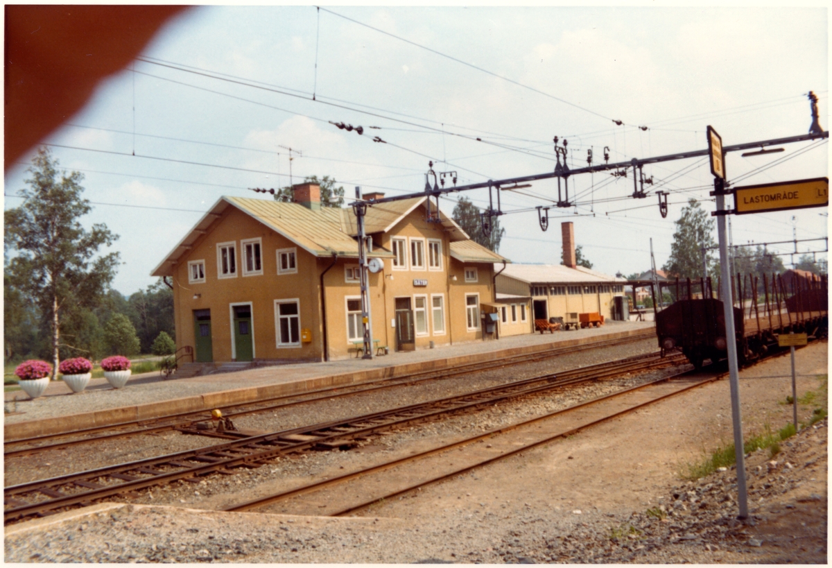 Säter station omkring år 1972.