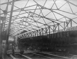 Første malmvogn tømmes, Sydvaranger, 14. 07.1910.