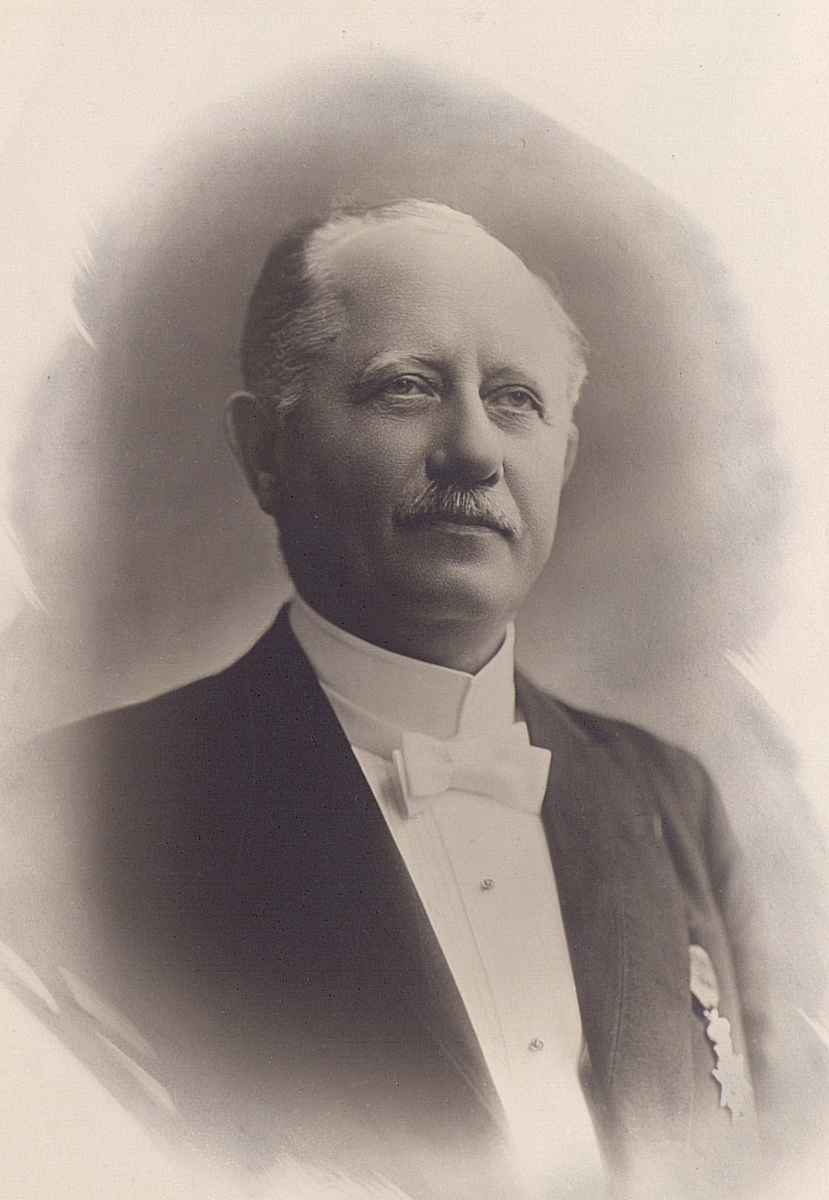Karl Frans Axel Palmborg, telegrafkommissarie i Ystad. 1.10.1902 - 31..12.1920. Född 26.9.1861.