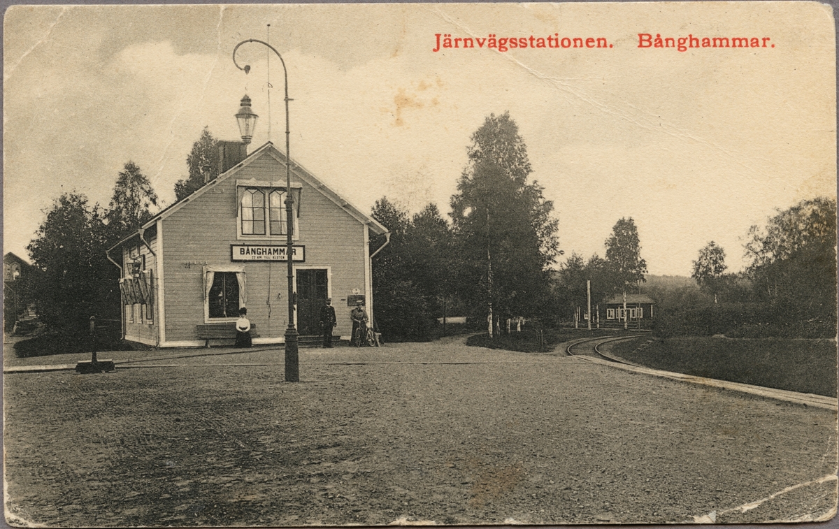 Järnvägsstationen Bånghammar.
