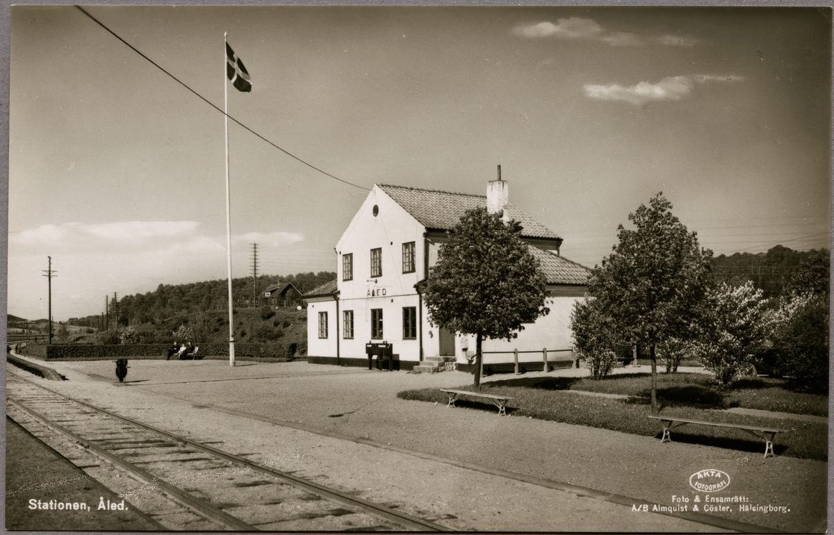 Järnvägsstationen i Åled.