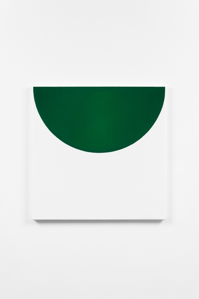 Gudenes felt (Green on white III) [Maleri]