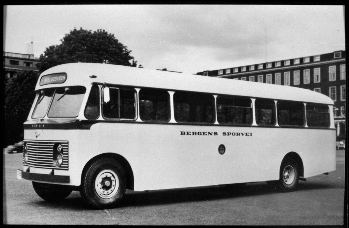 Bergen Sporvei AS dieselbuss.