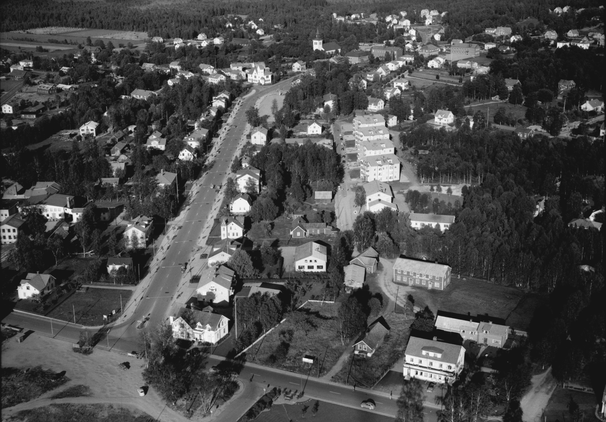 Flygfoto över Anderstorp i Gislaveds kommun,  Jönköpings län. Nr 1639/1958