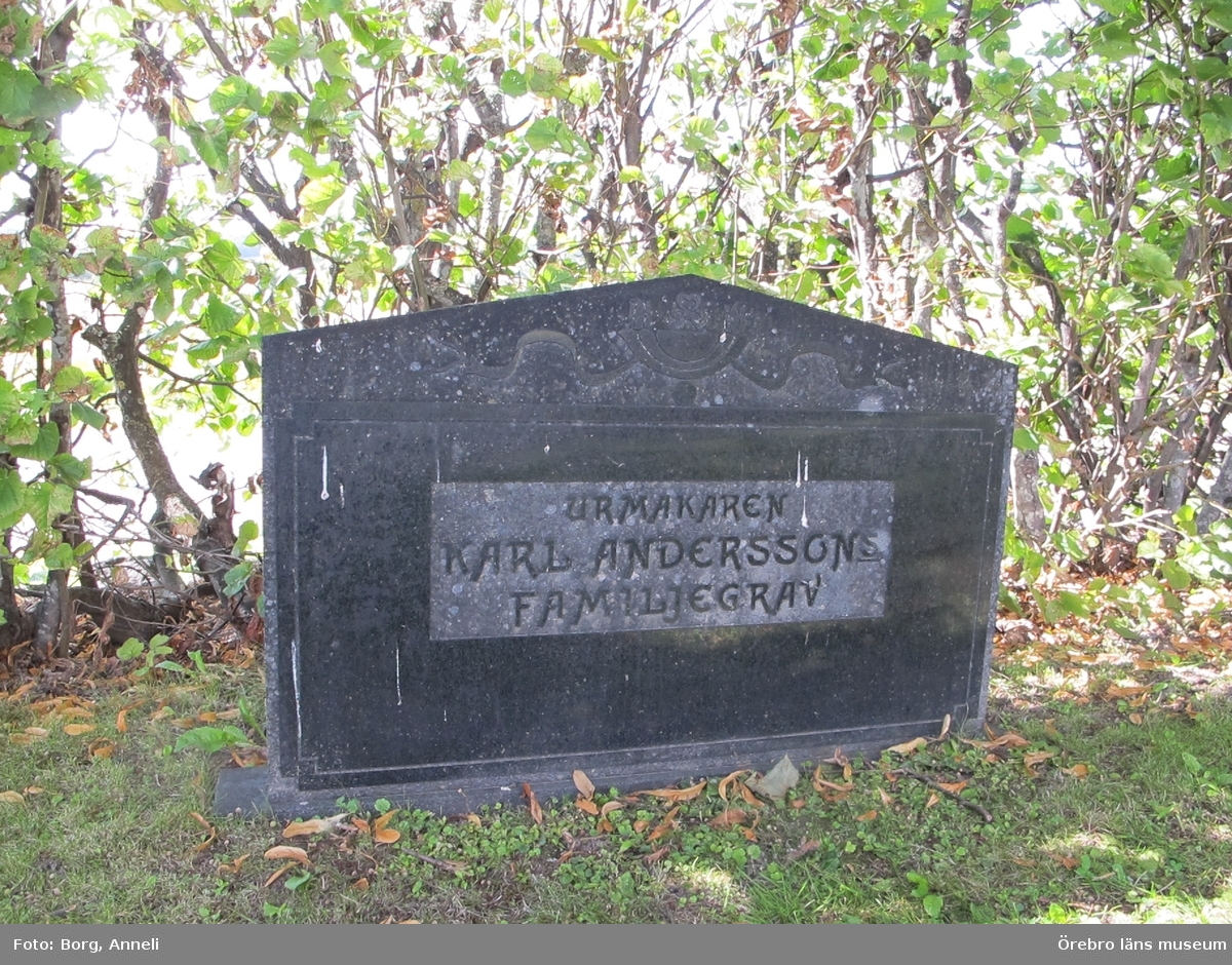 Tysslinge kyrkogård Inventering av kulturhistoriskt värdefulla gravvårdar 2012-2013, MK 317-448.