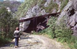 Rasoverbygg ved Stokkviknakken tunnel på nedlagte Sulitjelma
