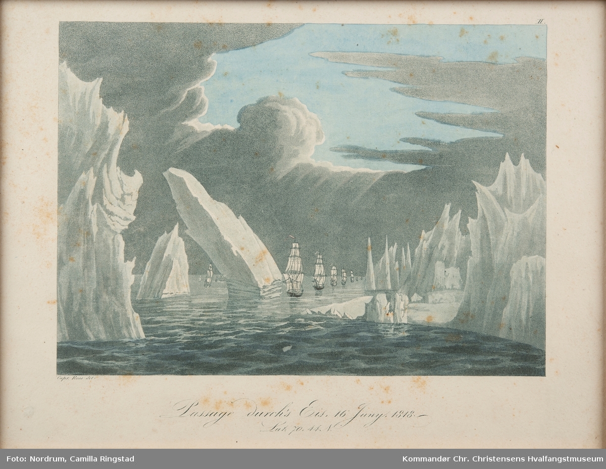 Polarekspedisjonen, ledet av kaptein John Ross, på leting etter Nordvestpassasjen.